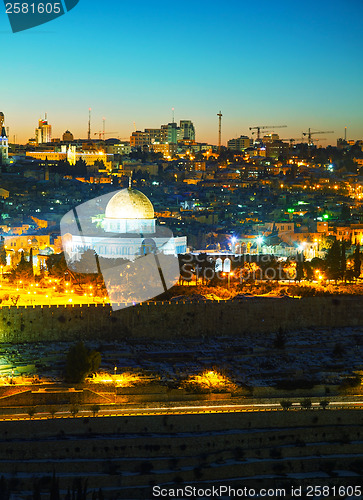 Image of Overview of Old City in Jerusalem, Israel