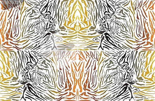 Image of Pattern background tiger with head