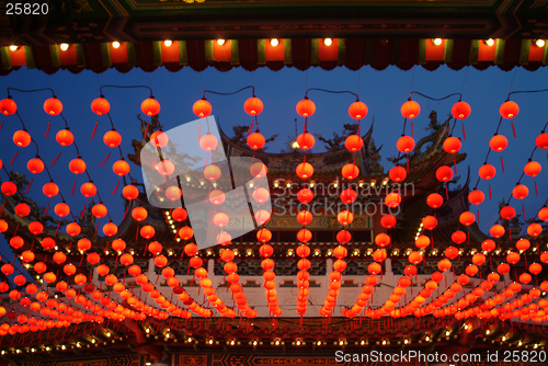 Image of lights in the chinese temple