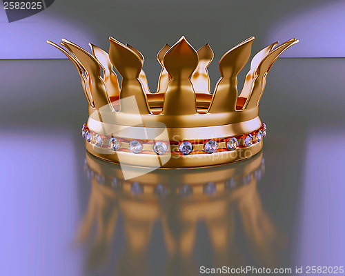 Image of crown with diamond