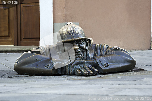 Image of Cumil, Bratislava statue.