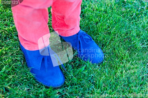 Image of blue shoes