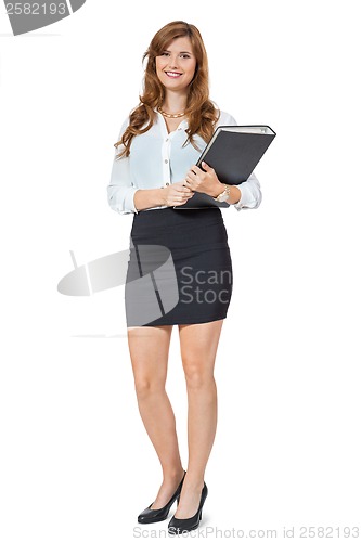 Image of Attractive trendy young businesswoman