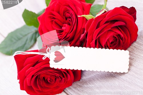 Image of Valentines gift of beautiful red roses