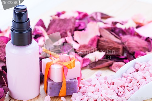 Image of aroma wellness cosmetic beauty objects 