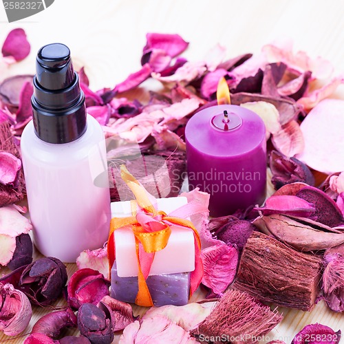 Image of aroma wellness cosmetic beauty objects 