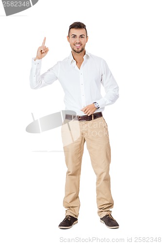 Image of Confident young man with his hand in his pocket