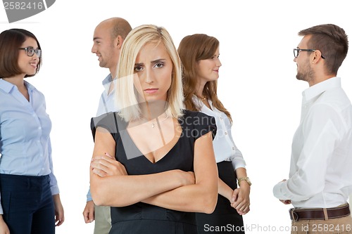 Image of Successful business team cheering