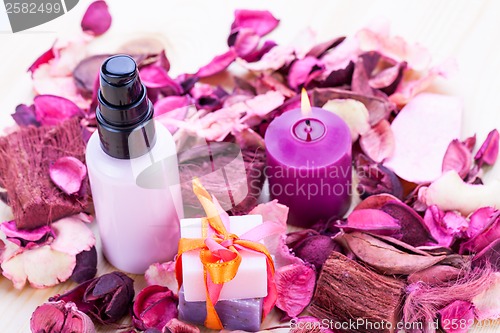 Image of aroma wellness cosmetic beauty objects 