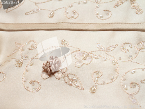 Image of Detail of wedding dress