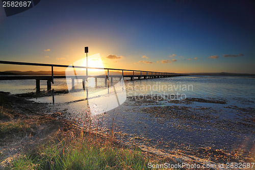 Image of Sun Setting at Long Jetty, Australia