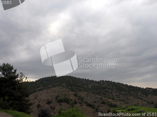 Image of Mountains clouds. Cyprus