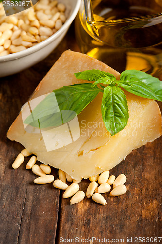 Image of Italian basil pesto ingredients
