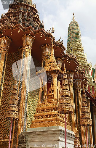 Image of beautiful Buddhist temple gable