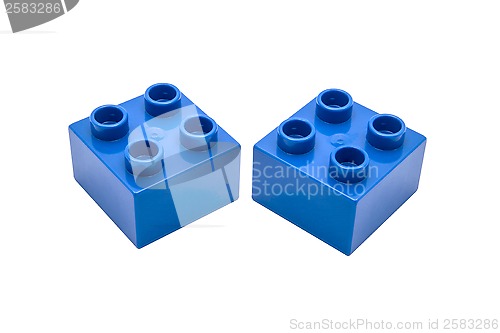 Image of Blue building blocks