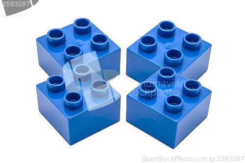 Image of Blue building blocks