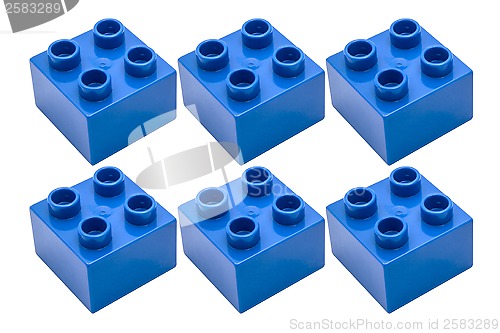 Image of Blue building blocks