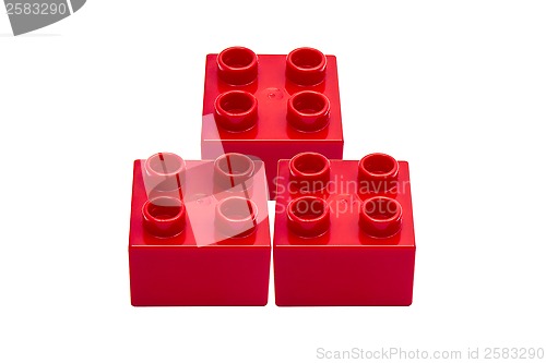 Image of Red building blocks