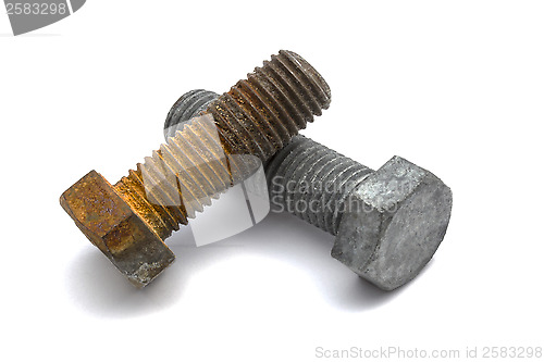 Image of Rusty nut and bolt