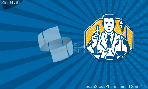 Image of Scientist Lab Researcher Chemist Retro