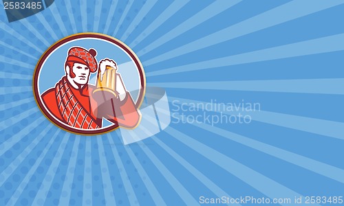 Image of Scotsman Beer Drinker Mug Retro