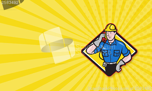 Image of Telephone Repairman Lineman Worker Phone