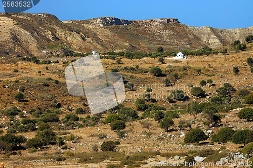 Image of White chapel. Greece