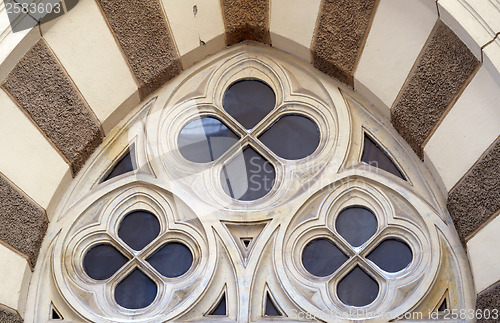 Image of round decorative window