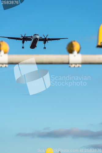 Image of Airport landing lights