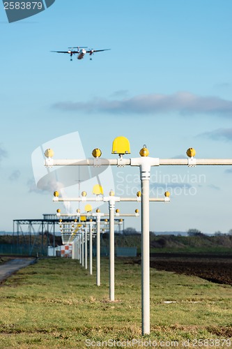 Image of Airport landing lights