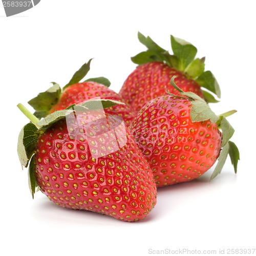 Image of Strawberries isolated on white background