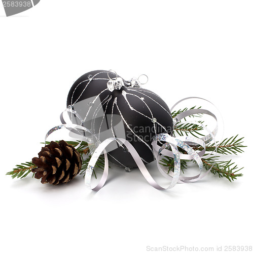 Image of Christmas decoration isolated on white background