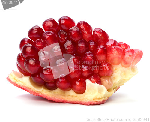 Image of pomegranate isolated on white background