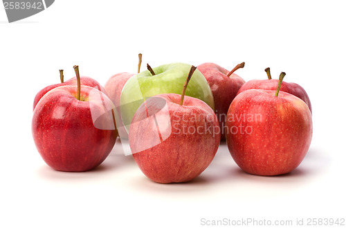 Image of apples isolated on white background