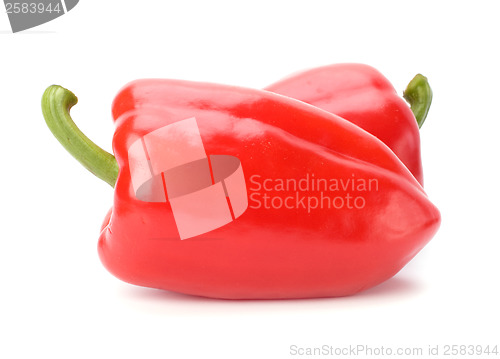 Image of sweet pepper isolated on white background 