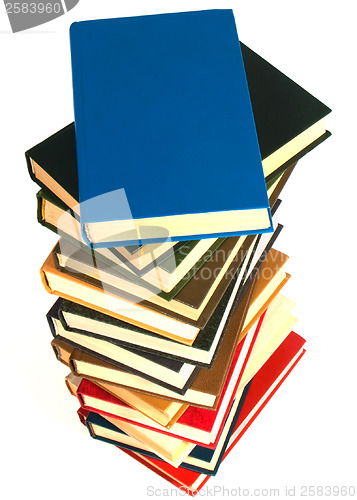 Image of book stack isolated on the white 

