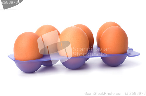 Image of eggs isolated on white background