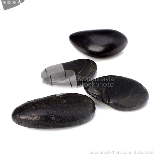 Image of zen stones isolated on the white background 