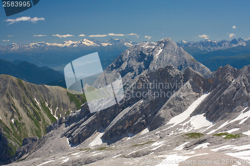 Image of Bavarian Alps. View from Zugspitze