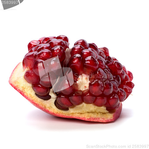 Image of pomegranate isolated on white background