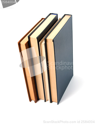 Image of books stack isolated on white