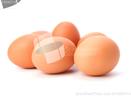 Image of eggs isolated on white background