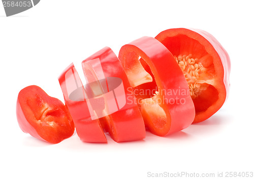 Image of sweet pepper isolated on white background 