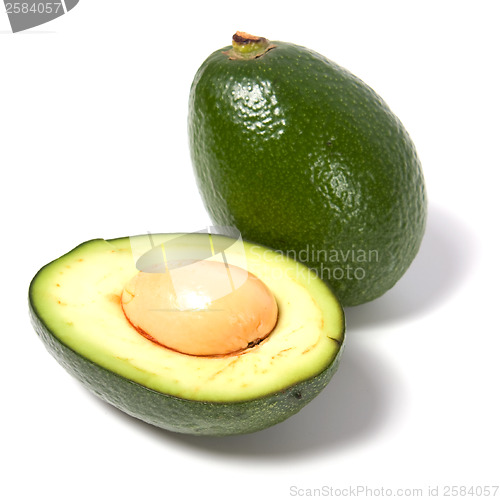 Image of avocado isolated on white background 