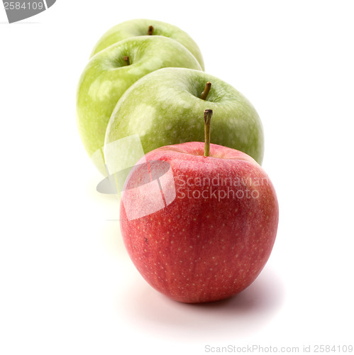 Image of apples isolated on white background