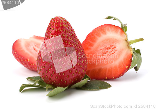 Image of strawberries isolated on white background