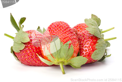 Image of Strawberries isolated on white background