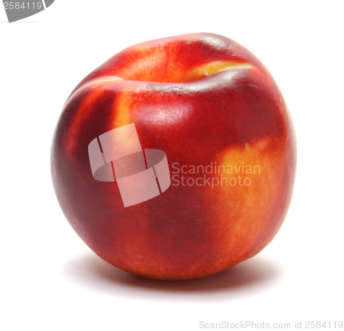 Image of peach isolated on white background