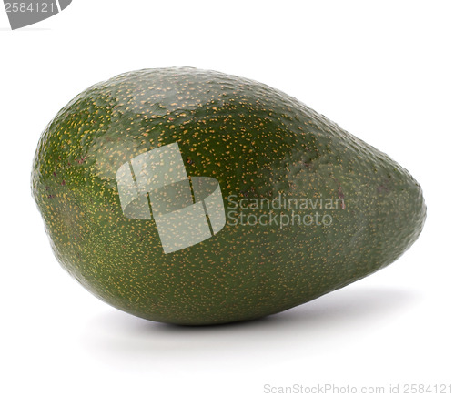 Image of avocado isolated on white background