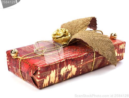 Image of gift  isolated on white background